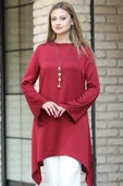 Armin Tesettür Tunik Kırmızı thumbnail 2