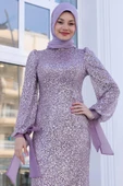 Şimal Tesettür Abiye Lavanta thumbnail 1