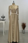 Çağla Tesettür Abiye Gold thumbnail 1