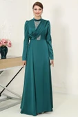 Zen Tesettür Abiye Zümrüt thumbnail 1
