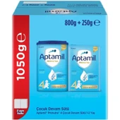 Nutrıcıa Aptamil Pronutra 800GR+250GR Toplam: 1050GR Devam Sütü No:4 (1 Yaş ve Üzeri) (2 Li Set) thumbnail 2