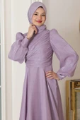 Bahar Tesettür Abiye Lila thumbnail 2