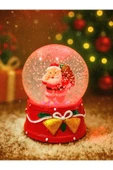 Yeni Yılın En Güzel Hediyesi Dekoratif 2026 Yılbaşı Led Işıklı 9 cm Noel Baba Figürlü Kar Küresi thumbnail 2