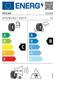 Petlas 215/65 R17 103V Reinf. Snowmaster 2 Sport Kış Lastiği 2025 Üretim thumbnail 3