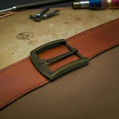 Kemer Tokası 4,5 cm Antik 1 Adet  (Leathercraft, Deri Hobi) - 1