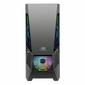 PowerBoost VK-G2051S USB 3.2 ARGB ATX Mid Tower Siyah Kasa thumbnail 2