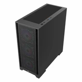 PowerBoost PB-P1600B USB 3.2 ARGB eATX Mid Tower Siyah Kasa thumbnail 2