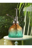 Şık Tasarımlı Ev Bahçe Saksı Çiçeklerine Özel Cam Bitki Sulama Fıskiyesi Kolonya Şişesi 200 ML Yeşil - 5