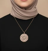 İnşirah Suresi Gümüş Kolye - Rose thumbnail 2