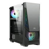 PowerBoost VK-G2051S USB 3.2 ARGB ATX Mid Tower Siyah Kasa thumbnail 1