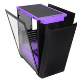 PowerBoost PB-P2252BP USB 3.2 ARGB mATX Mid Tower Siyah Kasa thumbnail 5