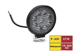 Carub Led Çalışma Lambası 10-30V 27W 9 Led Yuvarlak - 2