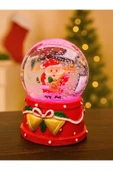 Yeni Yılın En Güzel Hediyesi 2026 Yılbaşı Gitar Çalan Noel Baba Temalı Led Işıklı 9 cm Kar Küresi thumbnail 2