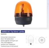 Emr 12V Döner Lamba MF Tip Civatalı - 1