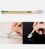 Elmas Kalem Cam Kesici Fayans Kesici Kendinden Yağlama Yağı Besleme Uçlu Cam Kesici Metal Saplı - 3