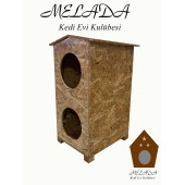 Melada Mobilya Sokak Hayvanları Kedi Evi (DUBLEX 1) - 2