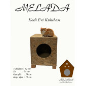 Melada Mobilya Sokak Hayvanları Kedi Evi Dikdörtgen - 1