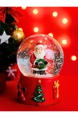 Yeni Yılın En Güzel Hediyesi 2026 Yılbaşı Temalı Noel Baba Figürlü Led Işıklı 9 cm Kar Küresi thumbnail 2