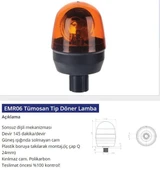 Emr 12V Döner Lamba Tümosan Tip - 1