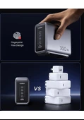 Ugreen Nexode 300w Gan 5 Portlu Hızlı Şarj Cihazı Istasyonu, 4xusb-c, 1xusb-a, Gri - 90903b - 4