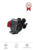 TORİMA JX-063 Siyah Plastik Motosiklet Sabitleyici  360° Döner Telefon Tutucu thumbnail 1