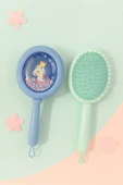 1 Adet Unicorn Figürlü Renkli Boncuklu Kız Çocuk Saç Tarağı Fırçası Kolay Taranma Saçları Acıtmaz - 1