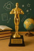 Sevgiliye Eşe Hediye Öğretmenler Gününe Anlam Katan Yılın En İyi Öğretmeni Oscarı Ödülü Biblosu - 1