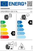 CROSSWIND GRIP PEAK WINTER 245/45R19 102V XL 2025 KIŞ LASTİĞİ thumbnail 2