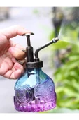 Şık Tasarımlı Ev Bahçe Saksı Çiçeklerine Özel Cam Bitki Sulama Fıskiyesi Kolonya Şişesi 200 ML Mor - 2