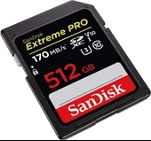 SanDisk 512GB Extreme Pro SDXC UHS-I Class 10 Hafıza Kartı, 170MB/sn'e kadar - SDSDXXY-512G-GN4IN Teşhir - 1