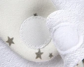 Yenidoğan Fular Yıldızlı Önlük Gri - 5