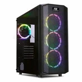 PowerBoost X58 USB 3.2 RGB ATX Mid Tower Siyah Kasa thumbnail 1