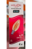 Rustik LED Ampul 4W E14 2700K Sarı Işık Şeffaf Cam - 3