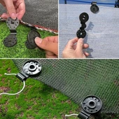 10 Adet Güneşlik Filesi Sabitleme Klipsleri, Gölgelik Bezi ve Brandalar İçin Dayanıklı Plastik Kelepçe Kancaları - 4