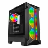 PowerBoost VK-Z002B USB 3.2 ARGB eATX Mid Tower Siyah Kasa thumbnail 1