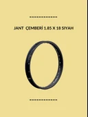 Jant Çemberi 1.85x18 Siyah – Motosiklet Ön Arka Uyumlu Alüminyum thumbnail 1