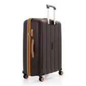 MÇS Bavul Büyük ve Orta 2li Set Silikon Valiz V305 Kahve/Şampanya - 5