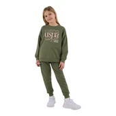 Kız Çocuk Haki Eşofman Takımı thumbnail 4