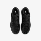 NİKE Jordan Air 1 Low Genç Çocuk Siyah Spor Ayakkabı - 5