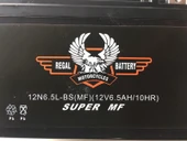 Akü 12N6,5L-BS(MF) 12V 6,5 Ah Motosiklet thumbnail 1