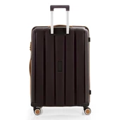 MÇS Bavul Büyük ve Orta 2li Set Silikon Valiz V305 Kahve/Şampanya - 6