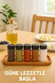 6’lı Dayanıklı Plastik Baharatlık Seti – Şeffaf Gövde, Siyah Kapak, Düzenli Mutfaklar İçin 90 ml thumbnail 5