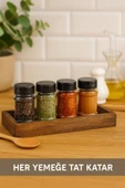 6’lı Dayanıklı Plastik Baharatlık Seti – Şeffaf Gövde, Siyah Kapak, Düzenli Mutfaklar İçin 90 ml thumbnail 4