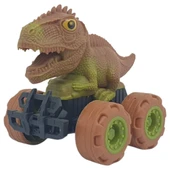 Sürtmeli Dinazor Arabalar 12 cm - H-20 - Stegosaurus -Kahverengi - 1