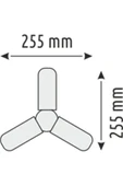 36W 3 Kollu Katlanabilir LED Pervane Ampul - 3