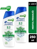 Head&Shoulders Şampuan 2in1 Mentol Ferahlığı 250 Ml 2 Adet - 1