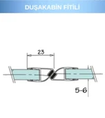 SMD Siyah Duşakabin Mıknatıs Takımı Ve 2 Adet Suluk Fitili 200 Cm thumbnail 3