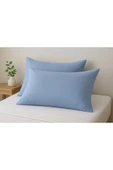 2li Yastık Kılıfı 50x70 cm , Mavİ - 1