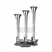 ÜÇ BORULU 8 SES KOMBİNASYONLU 12V NOSTALJİ KORNA-KROM BORULU - 1