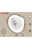 7W LED Spot Beyaz Kasa Beyaz Işık - 2